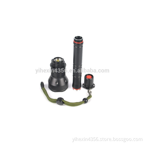 2 pcs AA battery power T6 LED Adjustable Camping Security flashlight torch